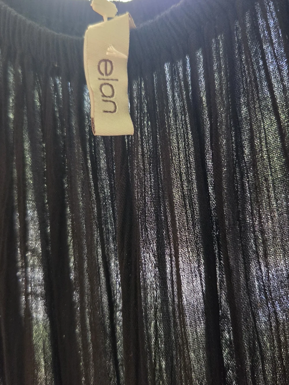 Elan Black Gauze Wide-Leg Jumpsuit